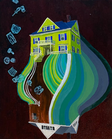 Ashley B. Holmes, E-commerce, painting, 20 x 25 x 4 cm