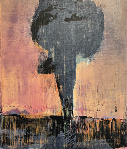 Karl Hagan, Black Mist, painting, 30.5 x 35.5cm