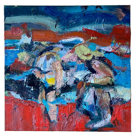 Justė Bernotaitė, Baltija, 70-ieji (Baltics, 70s), painting 86.5 x 86.5 X 2 cm