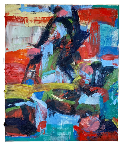 Justė Bernotaitė, Zveris (Beast), painting, 51 x 61 x 3cm