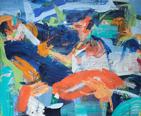 Justė Bernotaitė, Dar viena karta (Just Once More), paintinhg, 61 x 51 x 3 cm