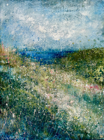 Emma Fitzpatrick, In Bloom, painting, 60 x 81 x 2 cm