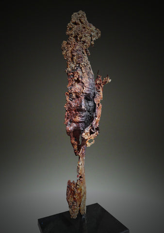 Eamonn Higgins, Substrata, bronze sculpture, 17 W x 67 H x 20 D cm