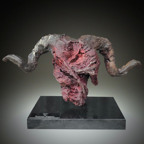 Eamonn Higgins, Yow, bronze sculpture, 26 x 14 x 8