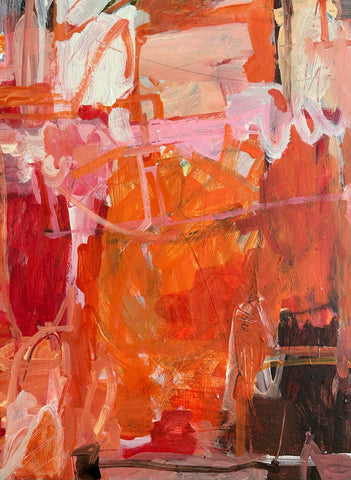Janet Keith, Moving in Part 1, painting, 38 x 51 cm (45 x 58 x 3 cm framed)