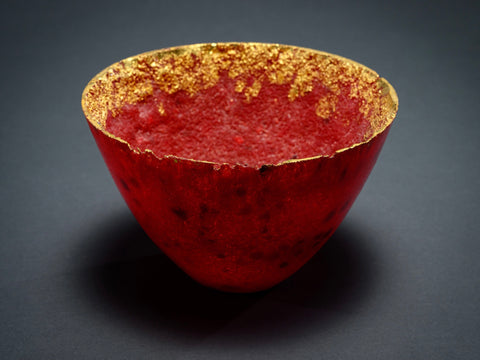 Alison Lowry, Berry, glass art, 18 x 12 cm