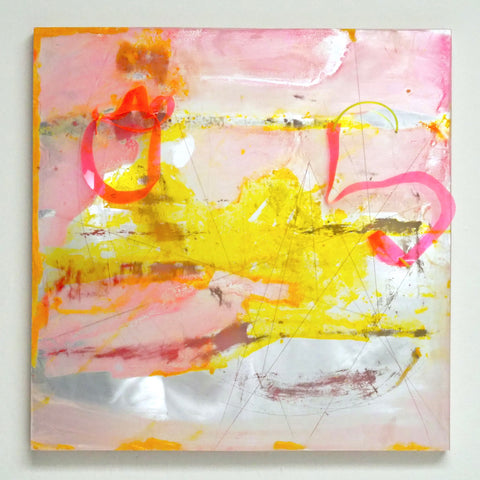 Sinead McKeever, BuZZ, mixed media, 45 x 45 x 2.5 cm