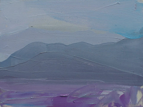 Lisa Ballard, Desert Mountain Haze, painting, 20 x 15 x 2 cm