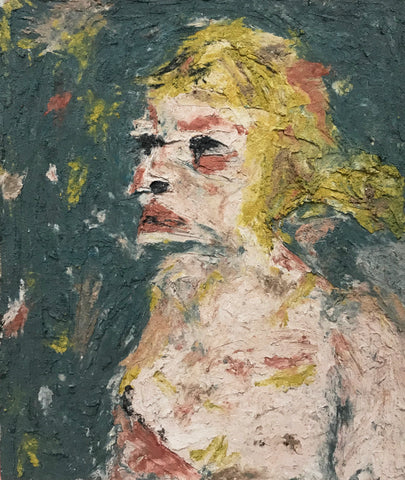 Elham Hemmat, Portrait 1, panting, 50 x 60 cm