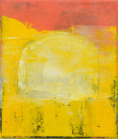 Karl Hagan, Desolate Land, painting, 25 x 30 x 2 cm