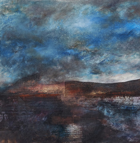 Katherine St Angelo, Balance, painting, 50 x 49.5 x 1.3 cm (53.8 x 54.3 x 3.5 cm framed)