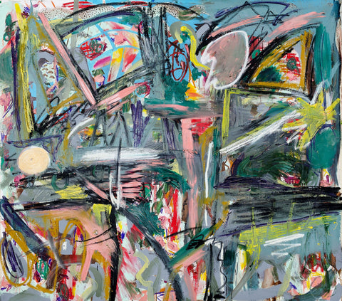 Ronan Bowes, The Grass Is Always Greener, 2016, painting, 161 x 142.5 x 3 cm (165 x 146.5 x 5 framed)