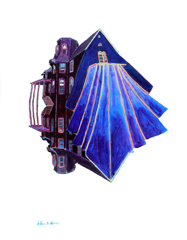 Ashley B. Holmes, Fold, painting, 30 x 41 cm