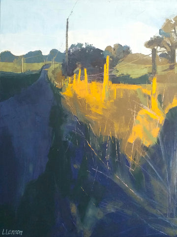 Louise Lennon, Evening Light, painting, 40.5 x 51 x 1.5 cm