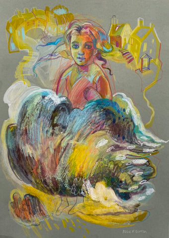 Rosie McGurran, A Perfect Storm, painting, 42 x 29.7 (52 x 65 x 2.2 framed)