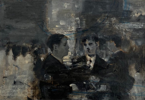 Noel Murphy, The Street, painting, 25 x 17.5 x 1 cm