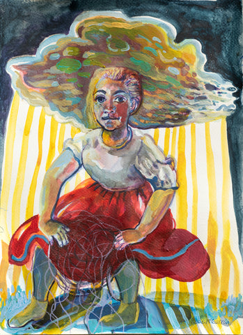 Rosie McGurran, Time Does not Know Its Own Name, painting, 23.5 x 31 cm (57 x 65 cm framed)
