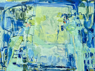 Janet Keith, Night Walk, painting, 102 x 76 cm