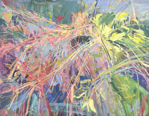 Lisa Ballard, Autumn Island Beach Grasses, painting, 91 x 71 x 3.5 cm