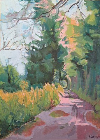 Louise Lennon, The Old Lane, painting, 40.5 x 56 cm