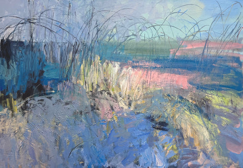 Lisa Ballard, Frost and Sea, painting, 100 x 70 x 4 cm