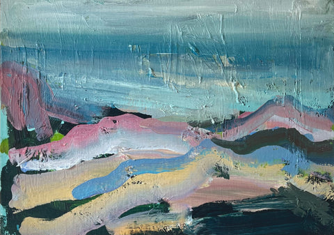 Lisa Ballard, Summer Mist Orlock, painting, 25 x 36 x2 cm