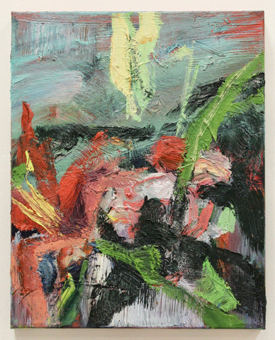 Justė Bernotaitė, Lelijėlė (Lilies), 2023, painting, 51 x 61x 3 cm
