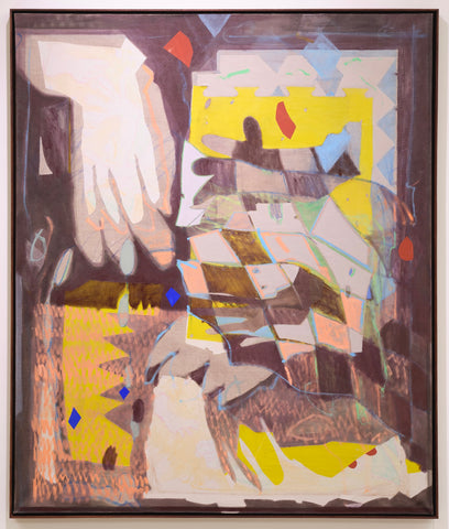 Majella Clancy, The Maker of Useful Things, painting, 107.5 x 127.5 x 4cm