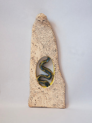 Elham Hemmat, Docile Bodies 6, Series 2026, ceramic sculpture, c. 9 x 23 x 4.5 cm