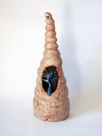 Elham Hemmat, Docile Bodies 11, Series 2026, ceramic sculpture, c. 9 x 27 cm