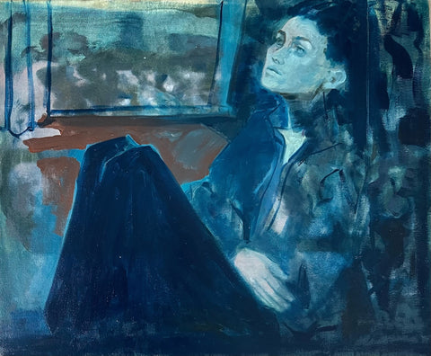 Trina Hobson, Caught, painting, 60 x 50 cm