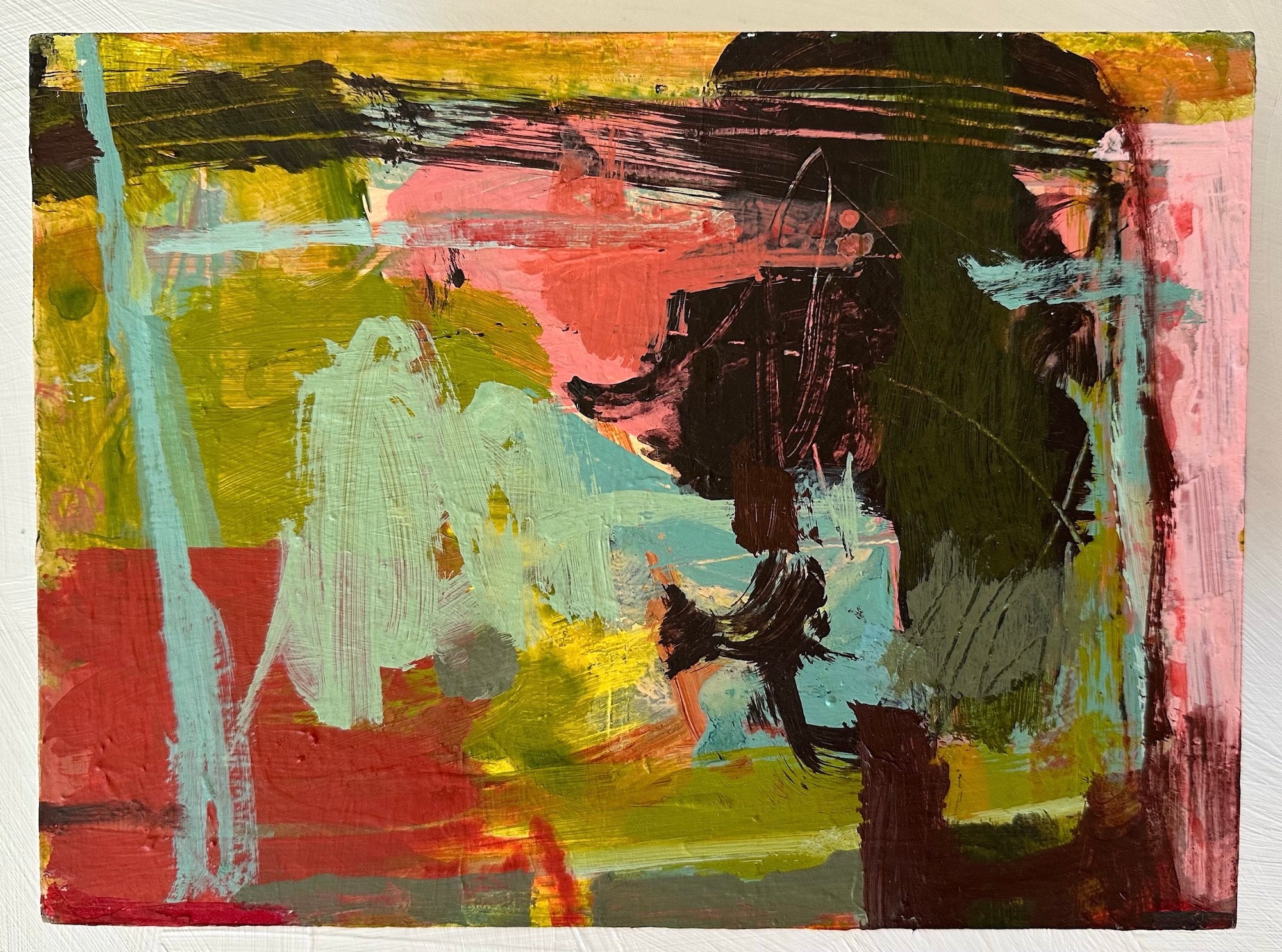 Janet Keith, Garden, painting, 25 x 19 x 0.3 cm (33.5 X 27 X 4
