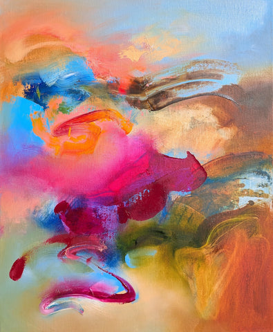 Robert McLearnon, Apparition Then, painting, 46 x 56 x 3.5 cm