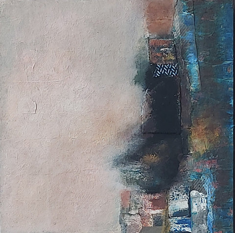 Katherine St Angelo, Perspective, painting, 21 x 21 x 1 cm (27.5 x 27.5 x 3.5 cm framed)