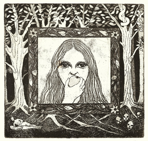 Wilhelmina Peace, Bitten, work on paper (etching), 35 x 35 cm