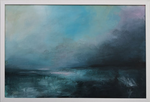 Maria Perry, From Winter to Spring, painting, 90 x 60 x 3.5 cm (95.5 x 65.5 x 4 framed)