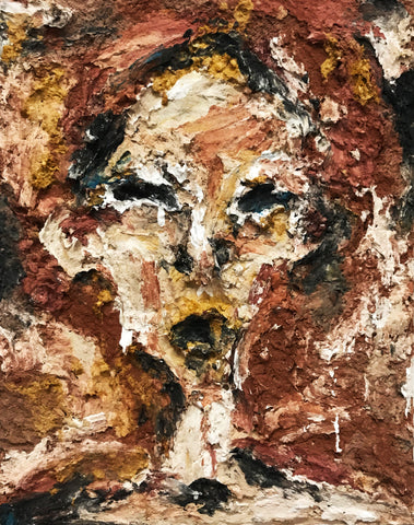 Elham Hemmat, Portrait 4, panting, 40 x 50 cm