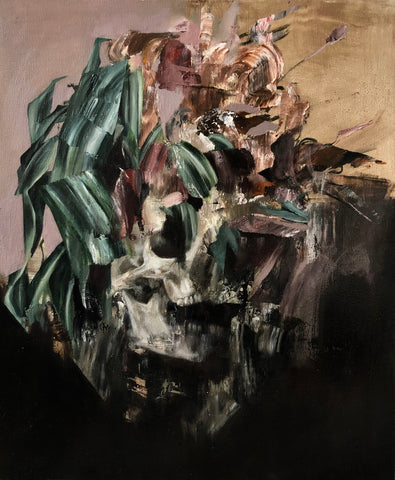 Aimee Melaugh, Vain Exterior, painting, 50 x 60 x 4 cm
