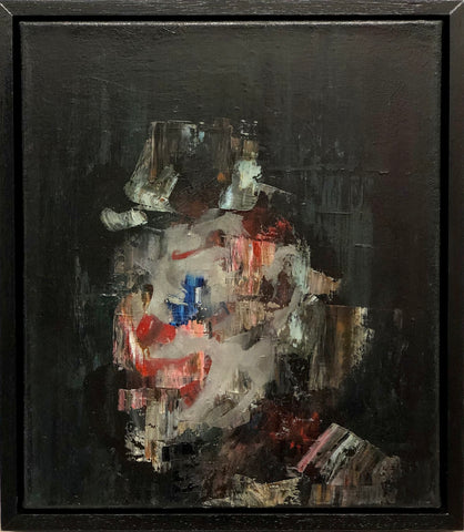 Aimee Melaugh, Substanceless Blue, painting, 30 x 35 x 3.8 cm (33.5 x 38.5 x 5.5 cm framed)