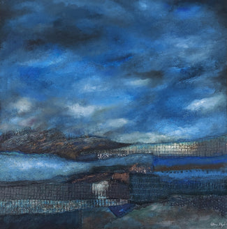 Katherine St Angelo, Conscious, 2021, painting, 50 x 49.5 x 1.3 cm (53.8 x 54.3 x 3.5 cm framed)