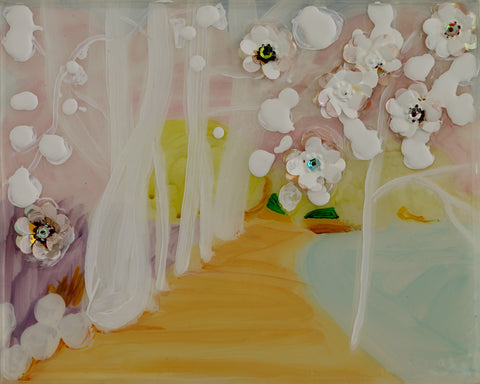 Ashley B. Holmes, Day 400, painting, 24 x 20 x 4 cm