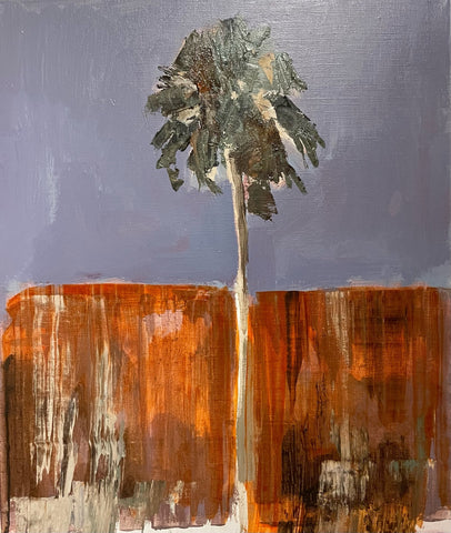 Karl Hagan, Palm, painting, 26 x 30 x 3 cm