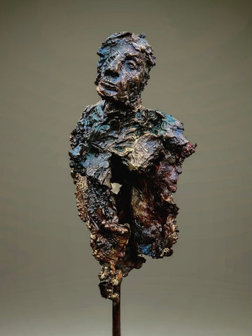 Eamonn Higgins, Elaborate, bronze sculpture, 15 x 48 x 12 cm