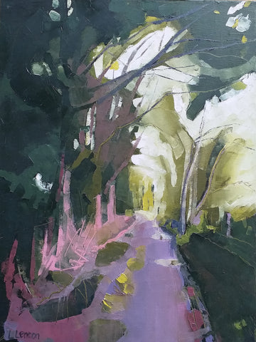 Louise Lennon, Fragrance of Rain, painting, 30 x 40 x 3.75 cm