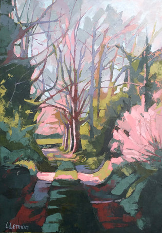 Louise Lennon, Loanin Walk, painting, 30 x 42 x 3.5 cm