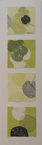 Anushiya Sundaraligam, Elaikal 3, works on paper, 38 x 124 cm with frame